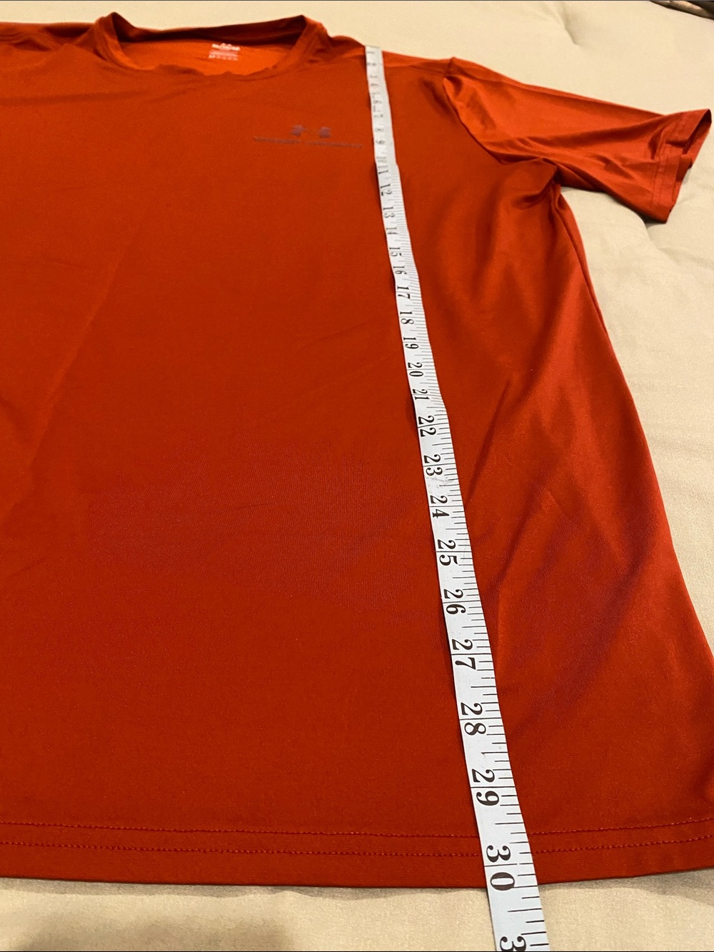 Under Armour Men’s Rust/Orange Crew Neck Performance Tee - Picture 8 of 8